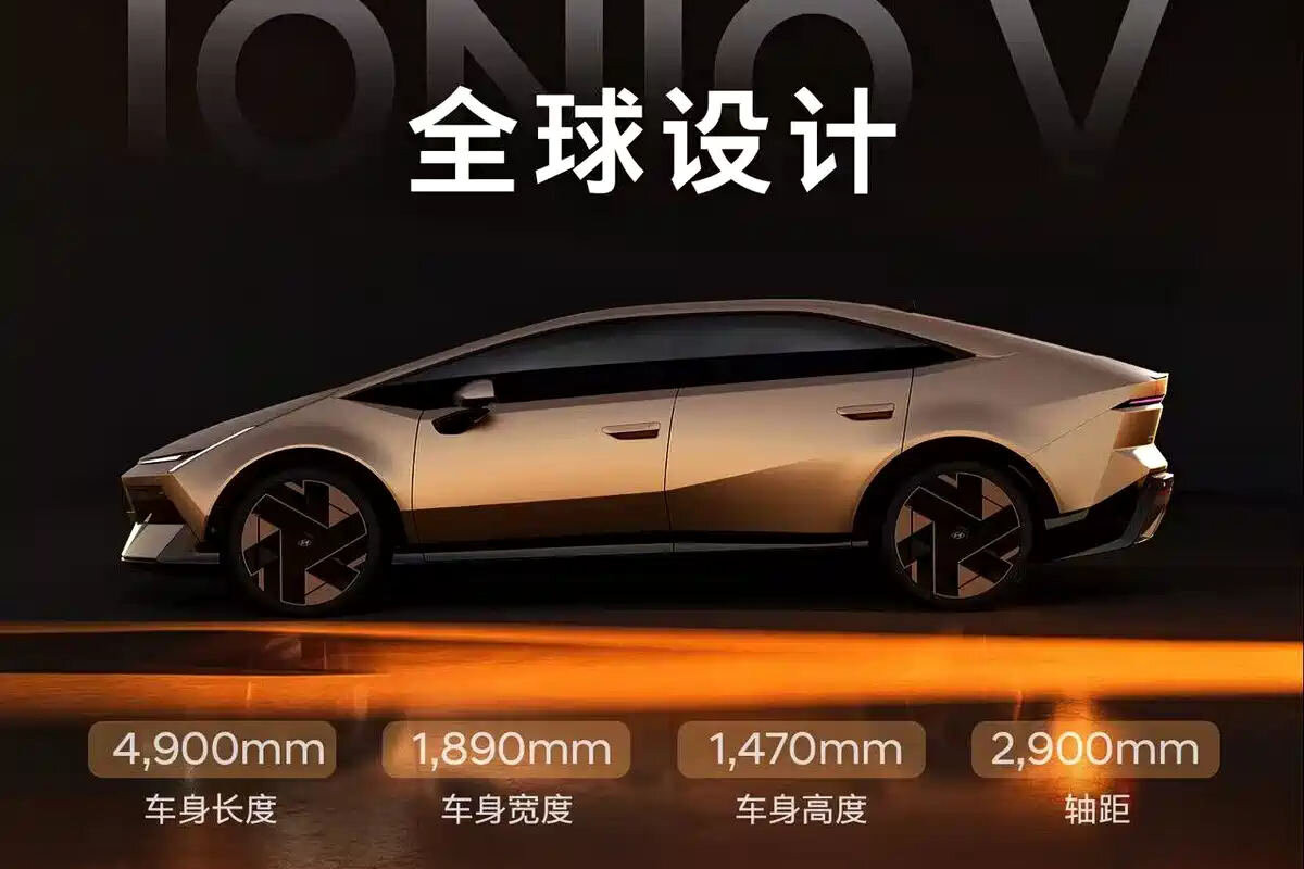 Hyundai представила незвичайний електроседан Ioniq V