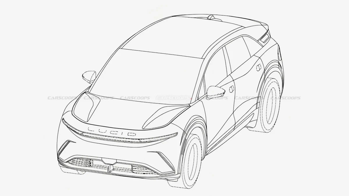 Конкурента Tesla Model Y від Lucid розсекретили на патентах