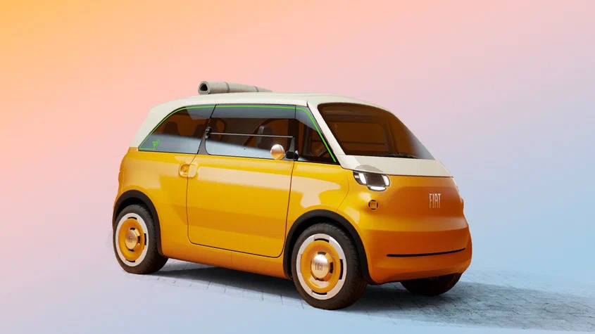 У Fiat з'явився Multiplina: електричний мікровен на чотирьох
