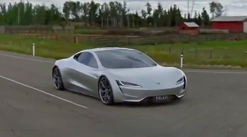 Відео: як Tesla Roadster SpaceX прискорюється до "сотні" за 1,1 сек